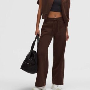 lulu scuba wide leg sweatpants